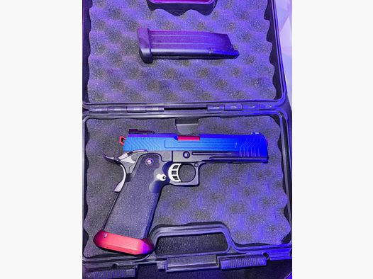 AW Custom HX1105 HiCapa GBB - Blue/Red - AIRSOFT