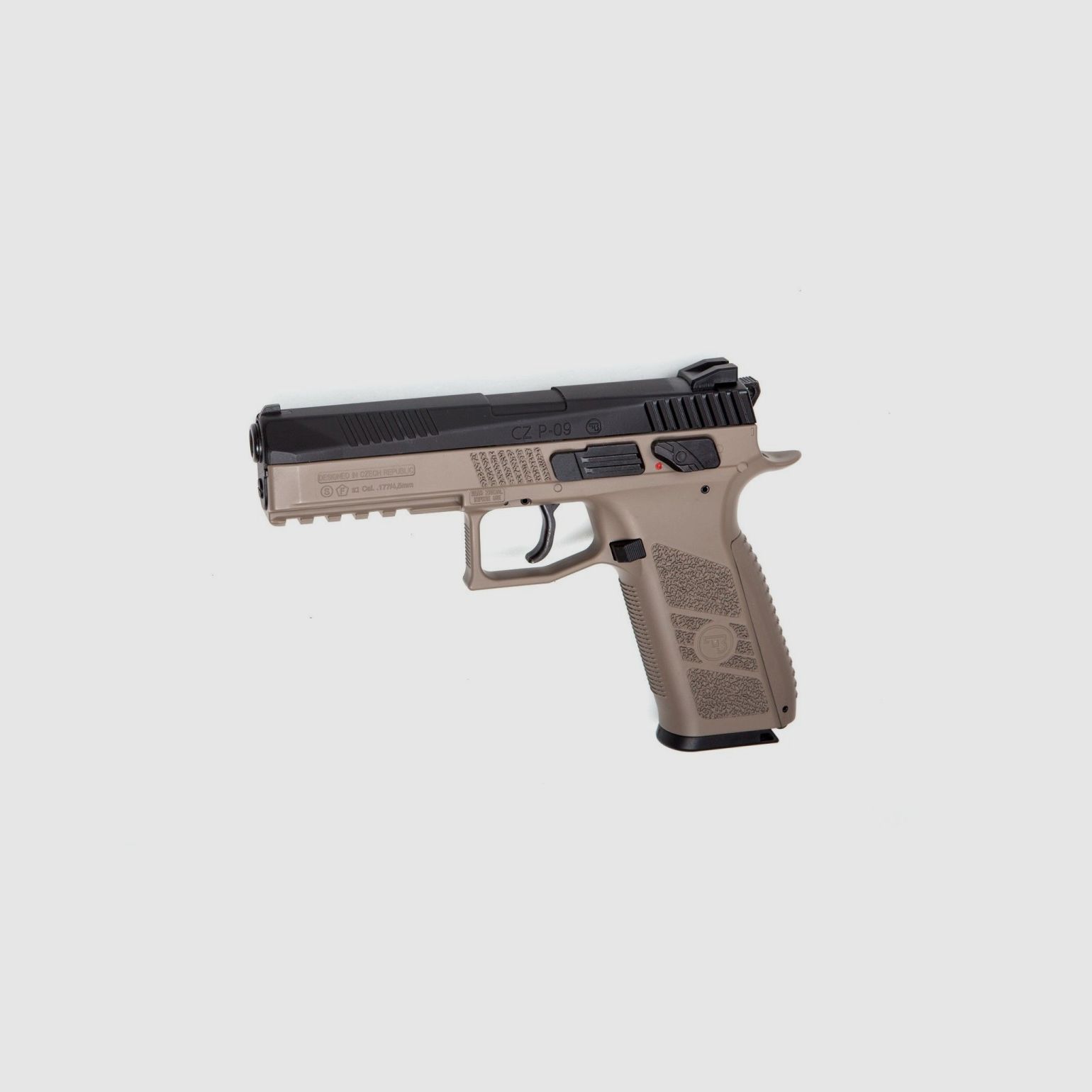 Pistolet Asg CZ P-09 Duty FDE BB 4.5 CO2- Plomb OU BBS