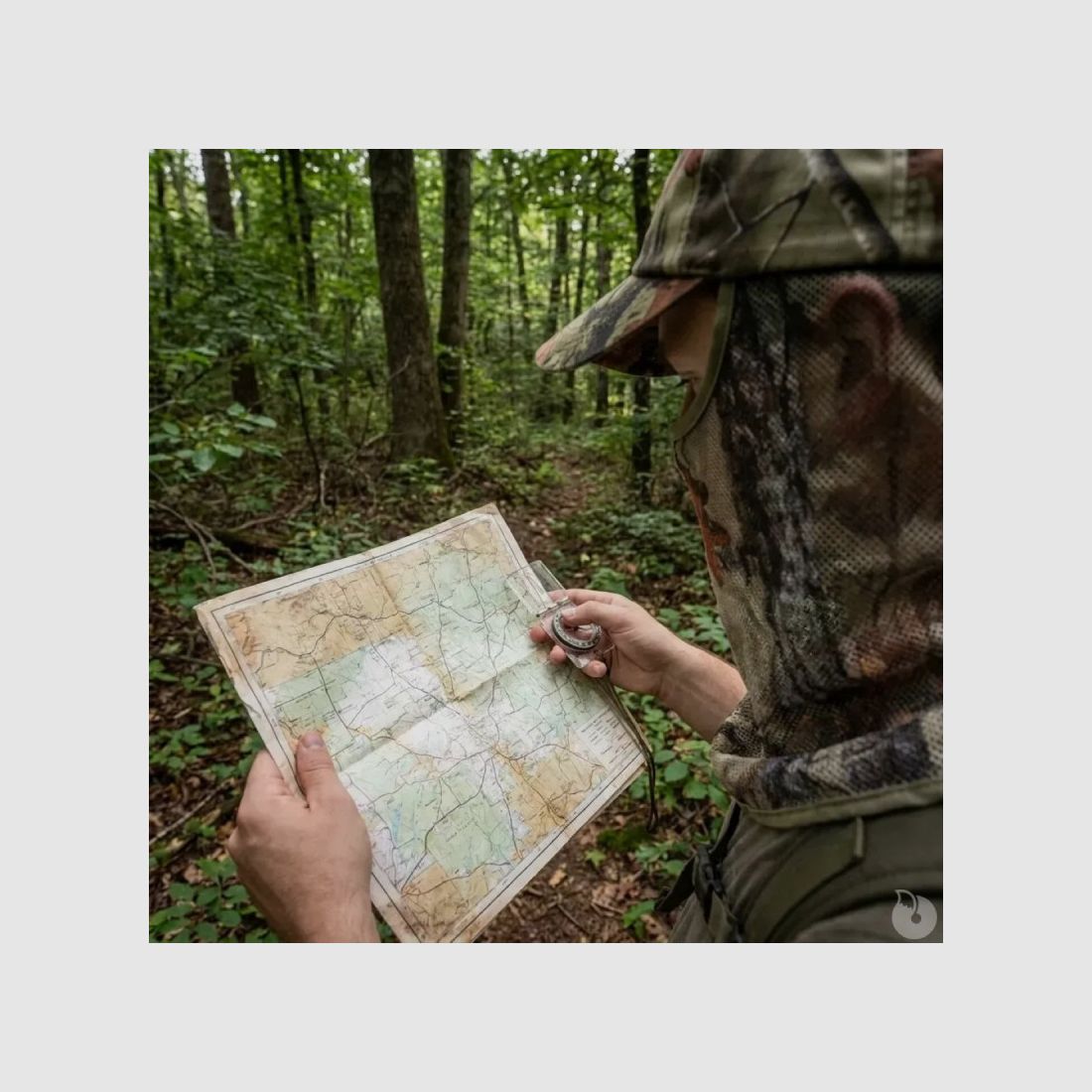Netzkappe Ghost Camo Forest - Polyester/Baumwolle, Bild 6 von 8