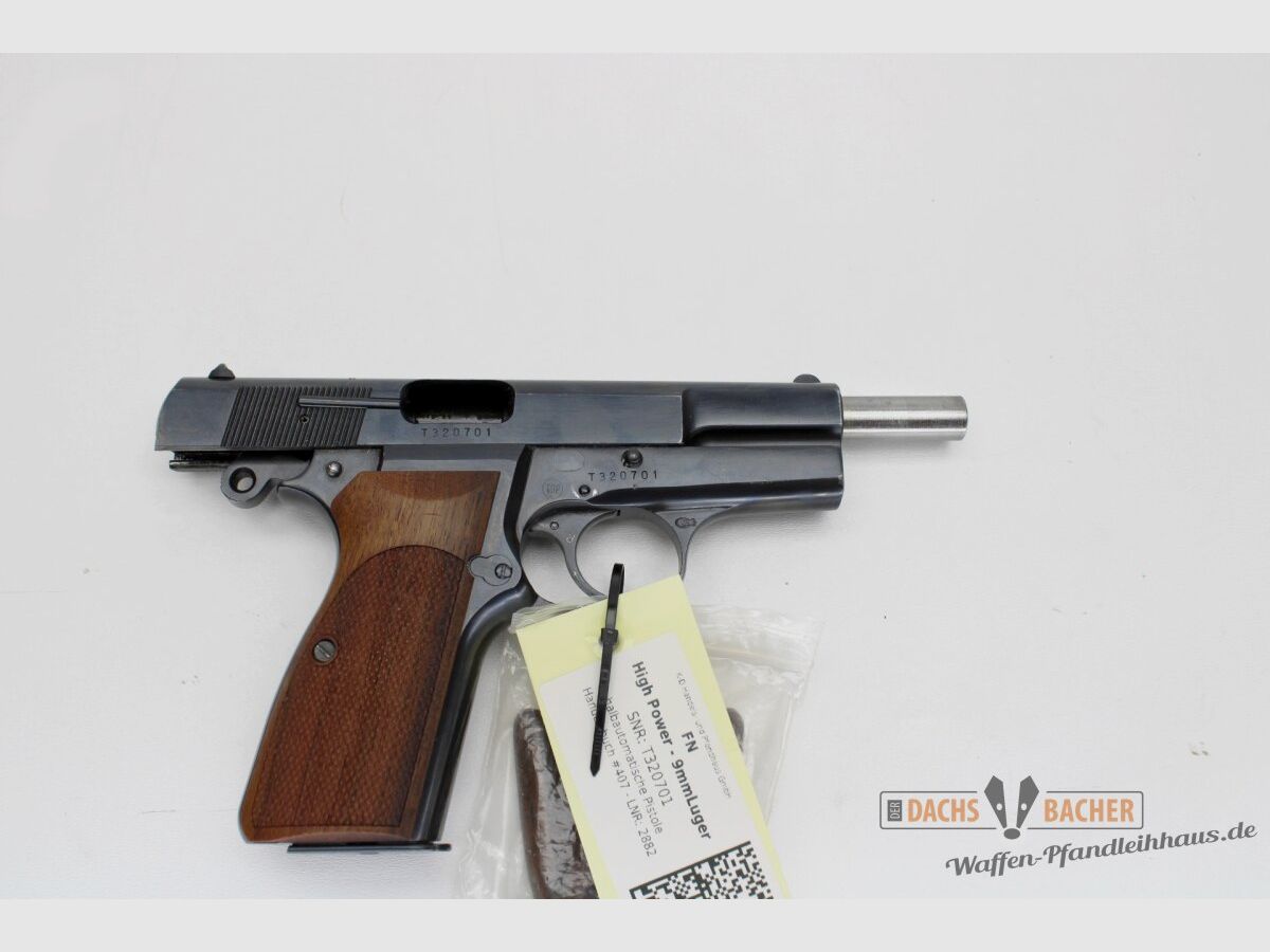 Pistolet Browning High Power Cal. 9 Para avec poignées KN