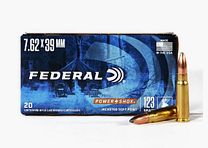 FEDERAL 7,62x39 SOVIET Teilmantel 123 grs
