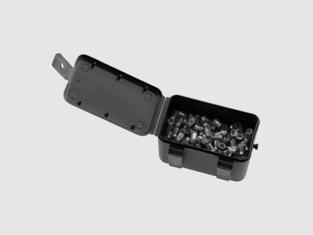 BOX MIT 100 LUFTGEWEHRDIABOLOS GAMO RUNDKOPF KUPFER CAL.5.5 ROCKET DESTROYER, Bild 2 von 6