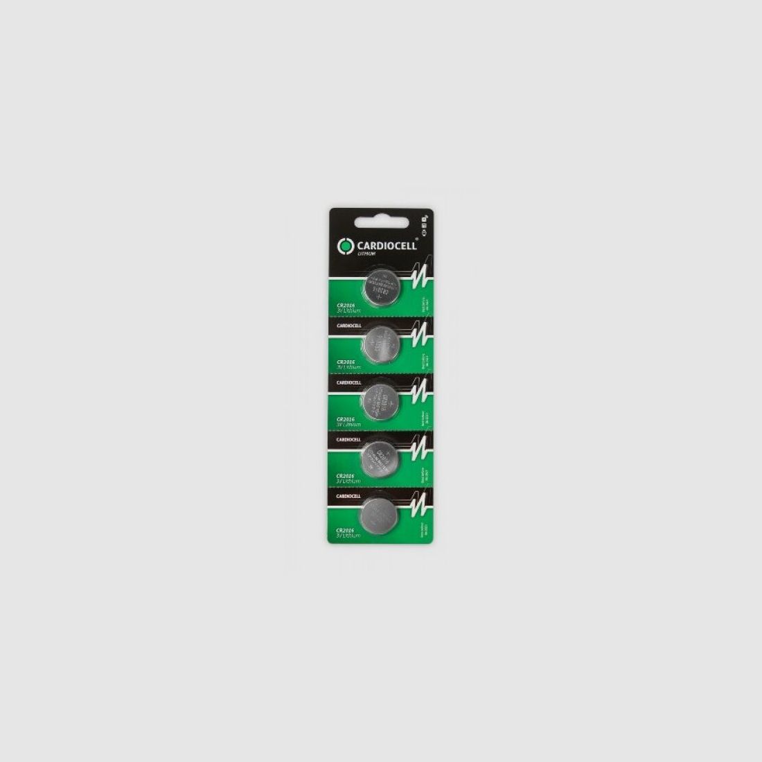 Cardiocell CR2016 3V Lithium 75mAh in 5er-Blister