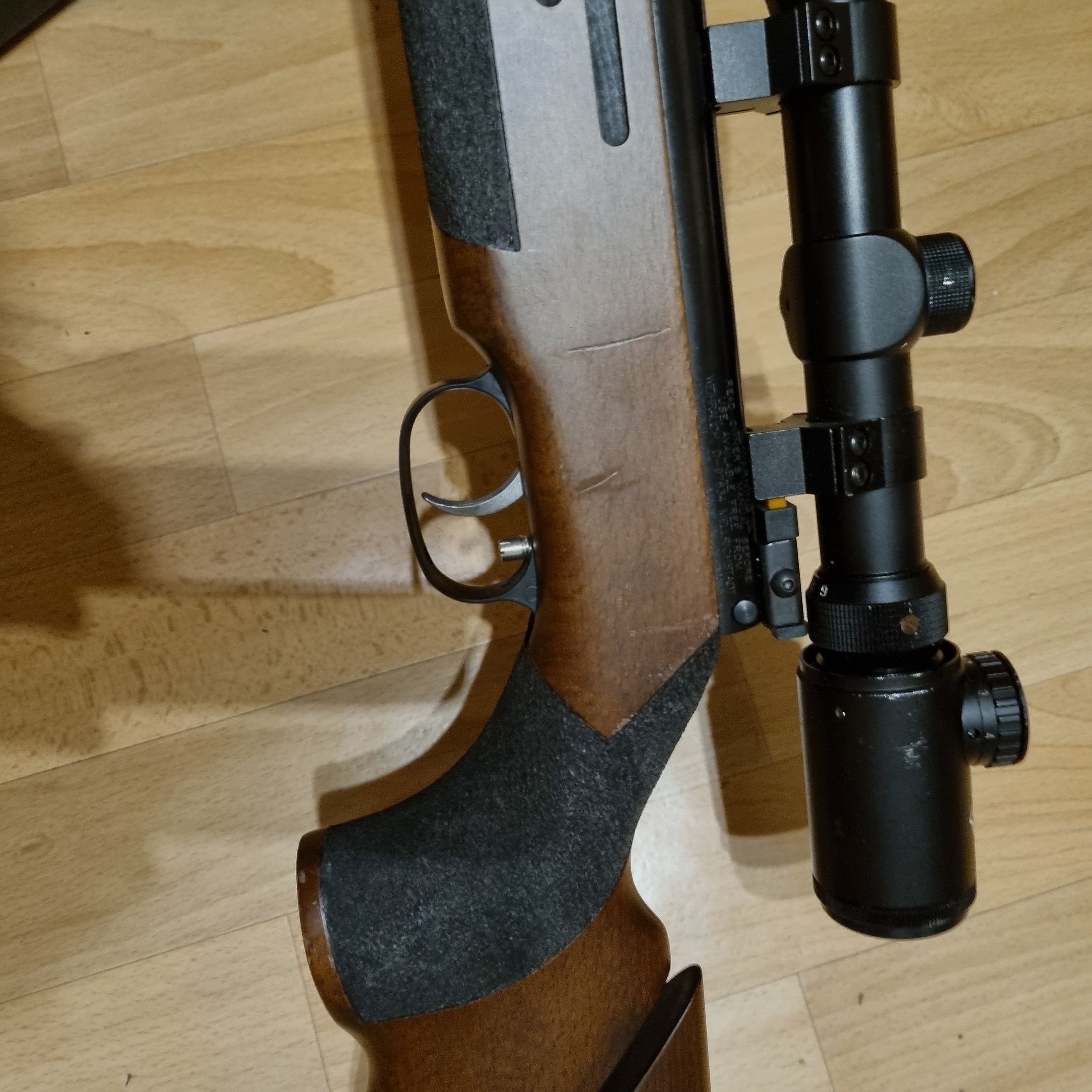 Weihrauch HW 98 Field Target Spezialschaft Laufmantel Laufgewinde Kaliber 4,5 mm mit ZF Walther3-9x40