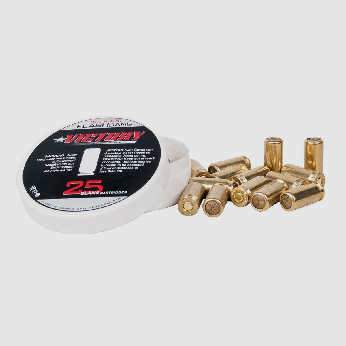 Victory cartucce a salve Flashbang 9mm P.A.K. 25 pezzi