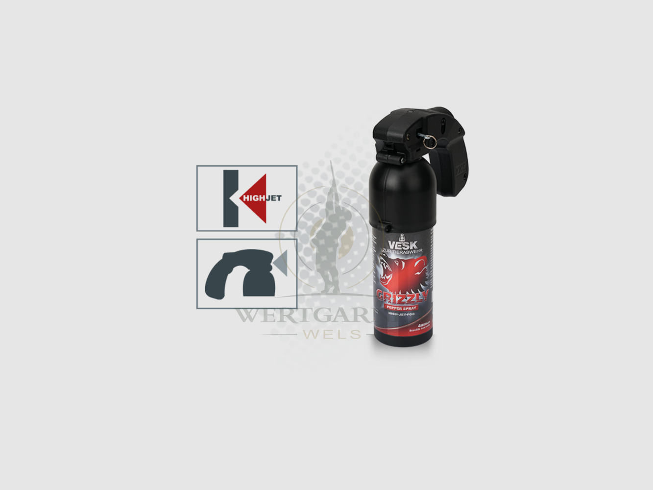 VESK Grizzly RSG Spray au Poivre à Large Spectre 400ml