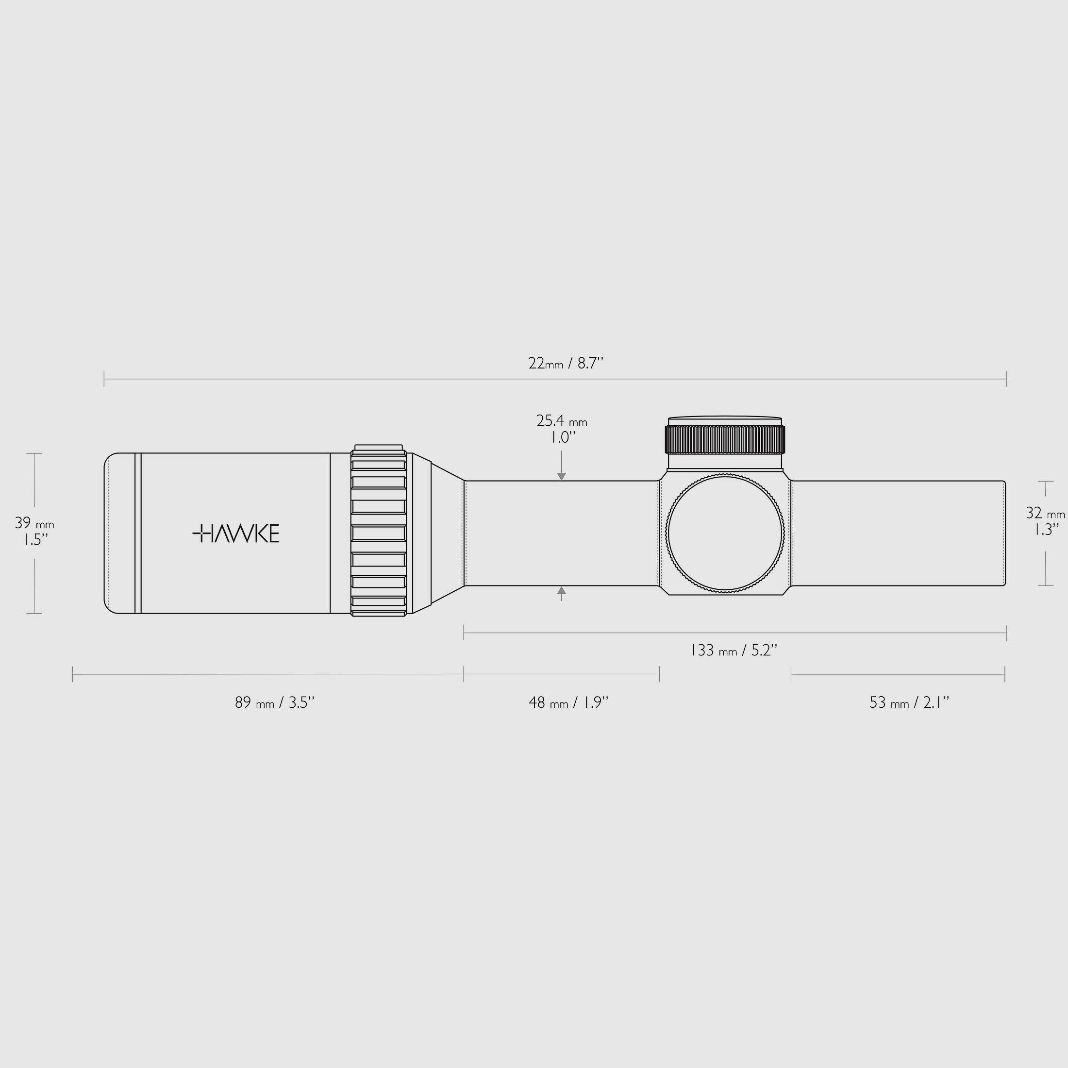 HAWKE 14205 Zielfernrohr VANTAGE IR 1-4X20 TURKEY DOT ABSEHEN