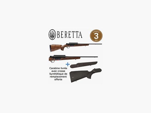 PACK BÜCHSE BERETTA BRX1 KAL. 300WM 62 CM HOLZ GRADE 2 + KUNSTSTOFFSCHAFT + FUTTERAL + GEWEHRRIEMEN