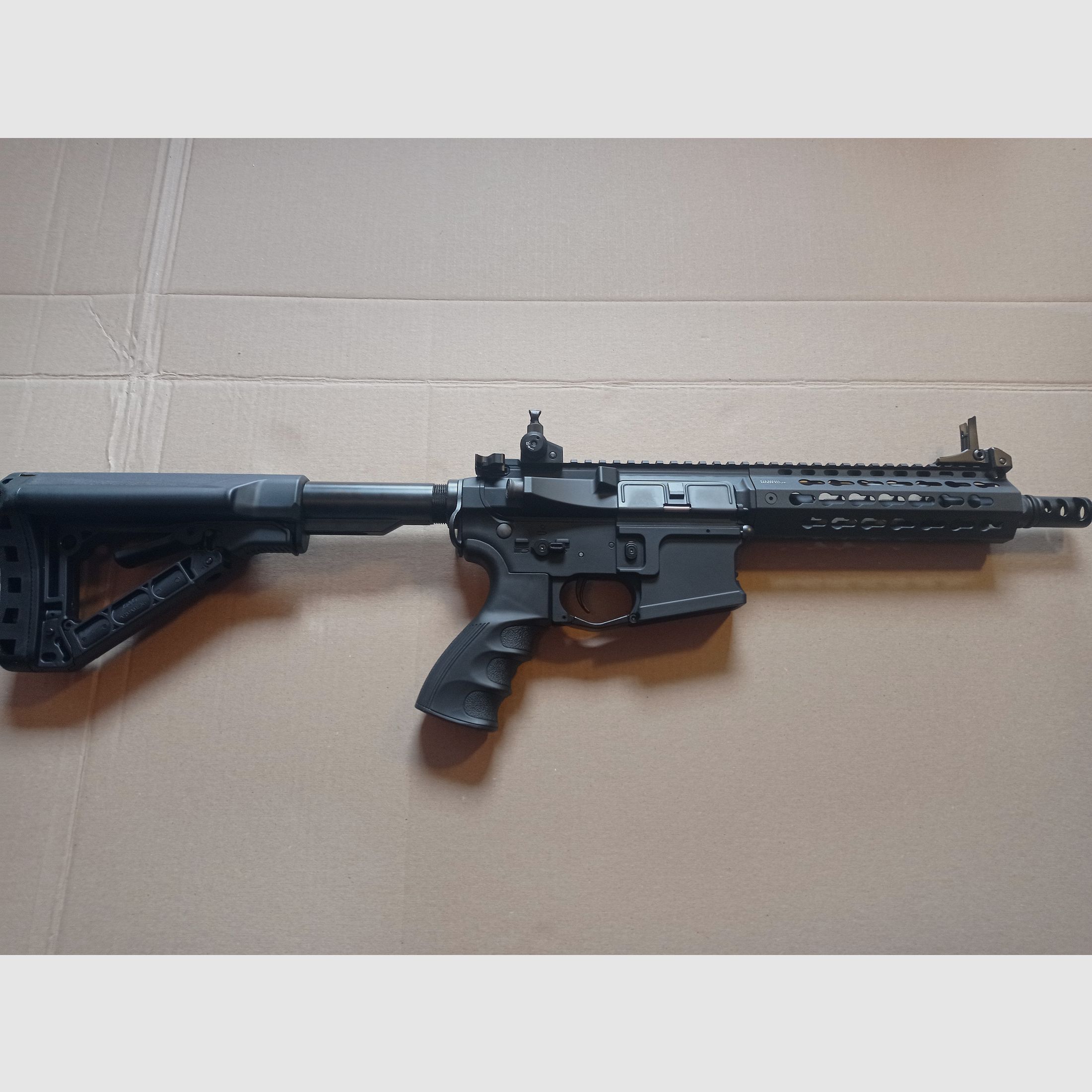 Airsoft AEG Gewehr G&G GC16 SR CQB 0,5J mit Zubehör