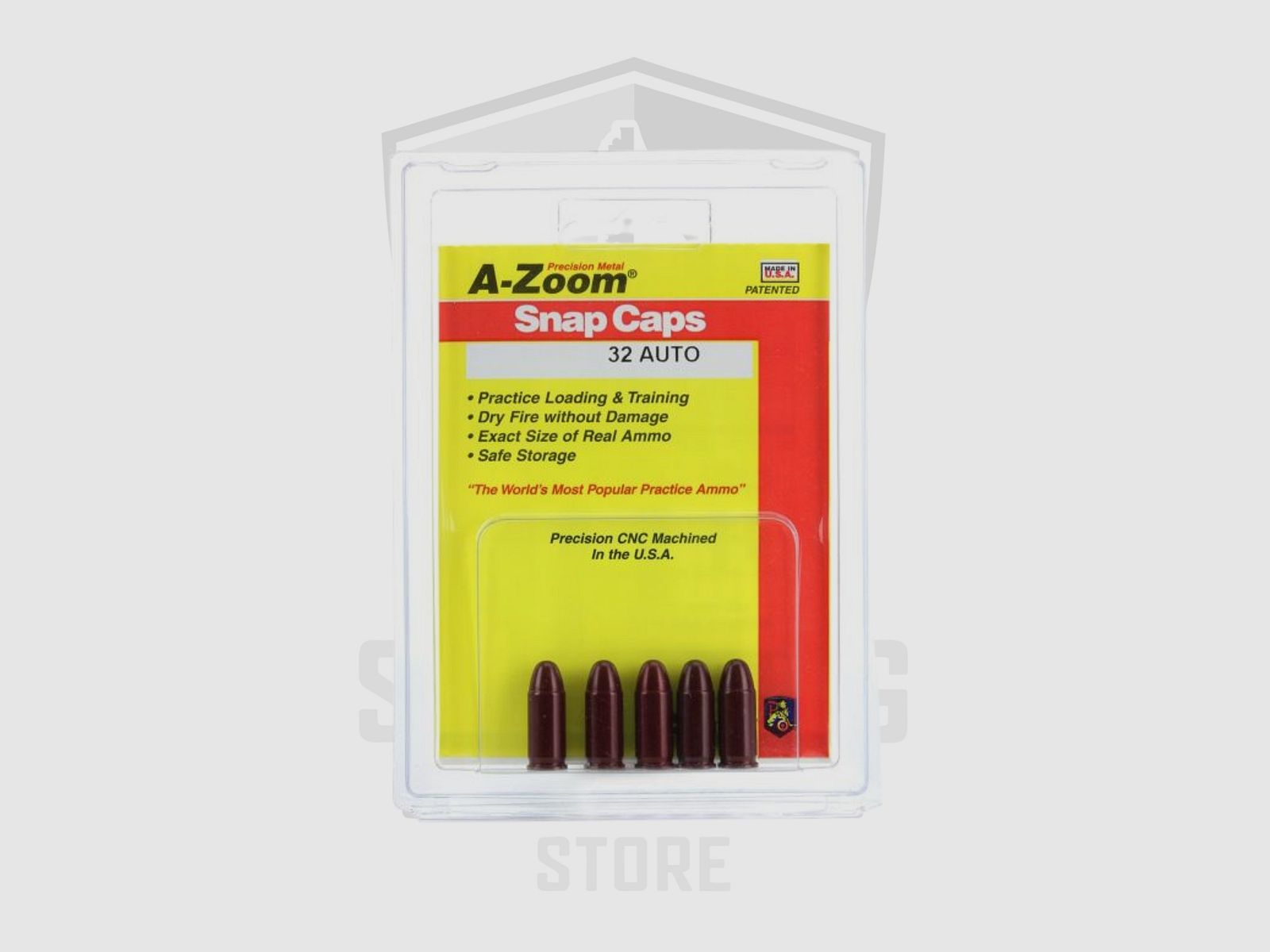 A-Zoom .32 Auto Snap Caps Manipulierpatrone 5 pack Red, Bild 1 von 2
