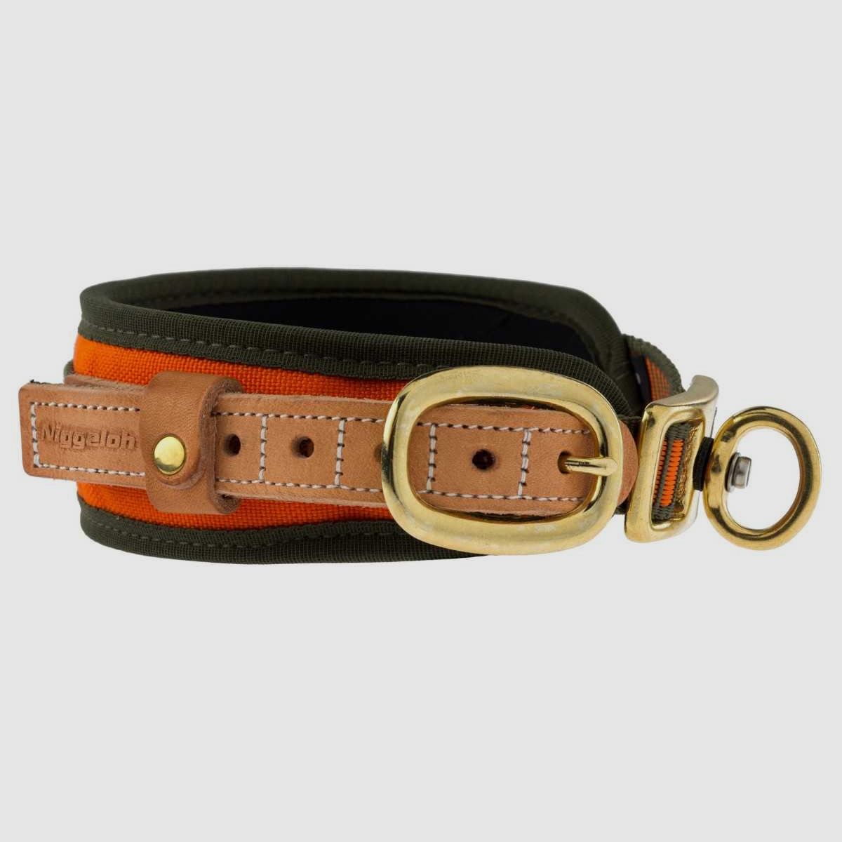 Halsband für Blutspurhunde orange fluoreszierend - Niggeloh - Größe M - Halsumfang 48/60 cm., Bild 3 von 4