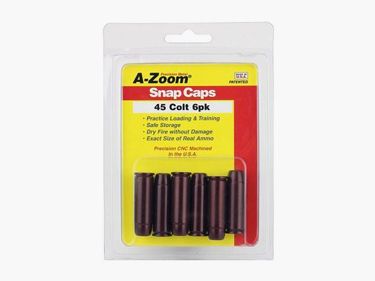 A-Zoom Snap Caps .45 Colt 5 pieces