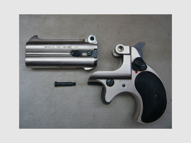 Derringer NORIS Twinny verchroomd met geschroefd loop PTB276
