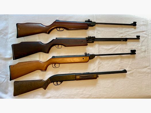 4x karabinek pneumatyczny Norica 73, podwójny dźwignia 5,5, Crosman Powermatic 500