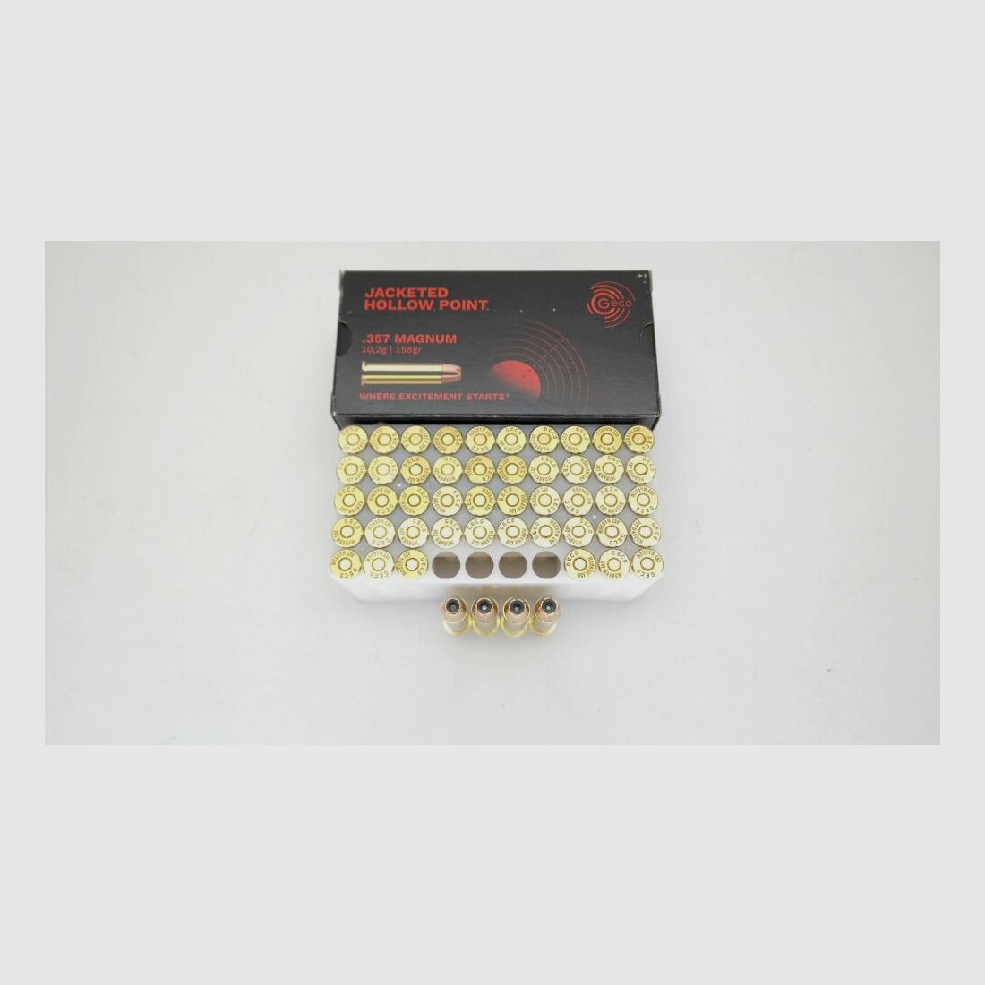 Geco 1000x .357 Magnum 158gr. 10,2gramm Hohlspitz im 50er Pack