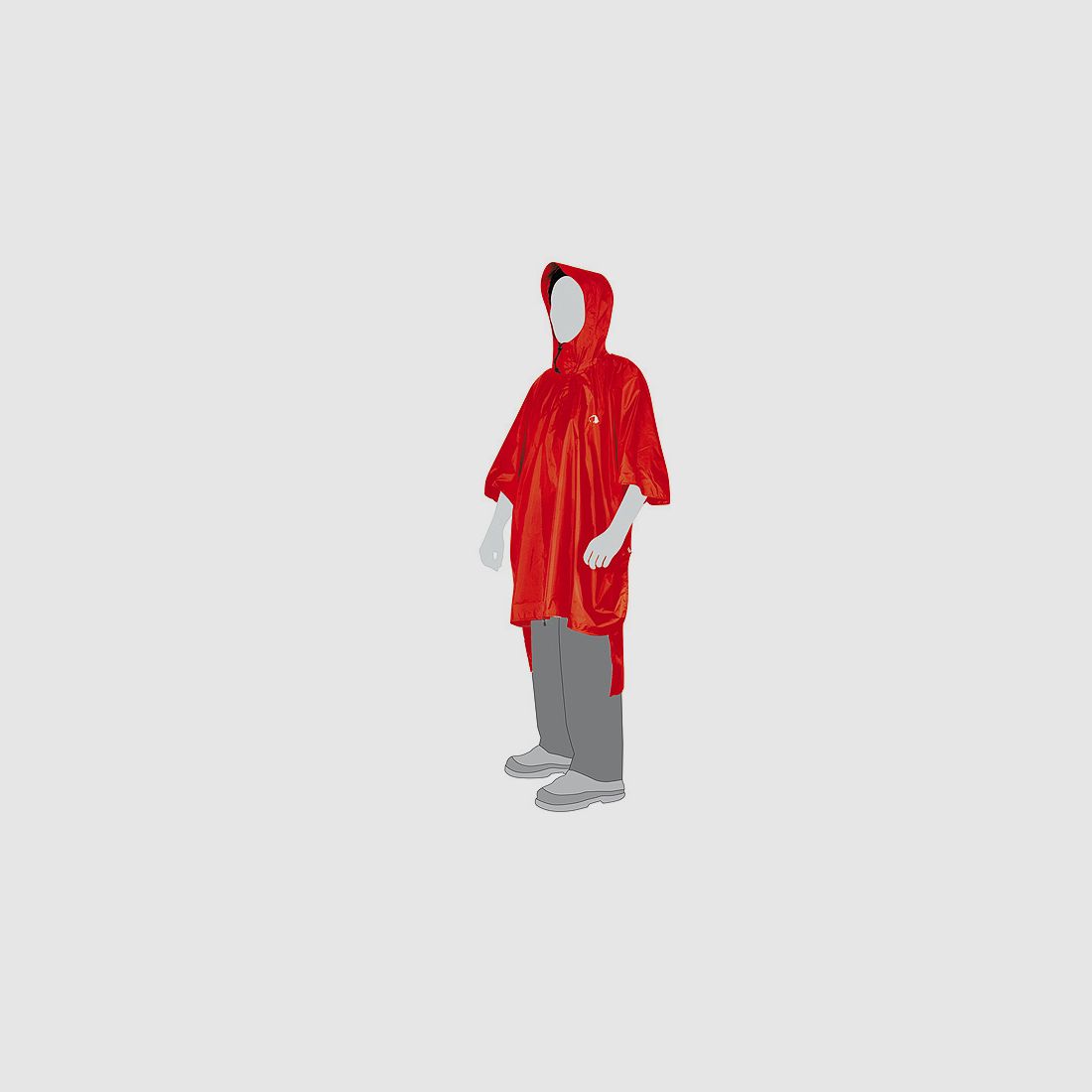 TATONKA Poncho 1 Red XS/S