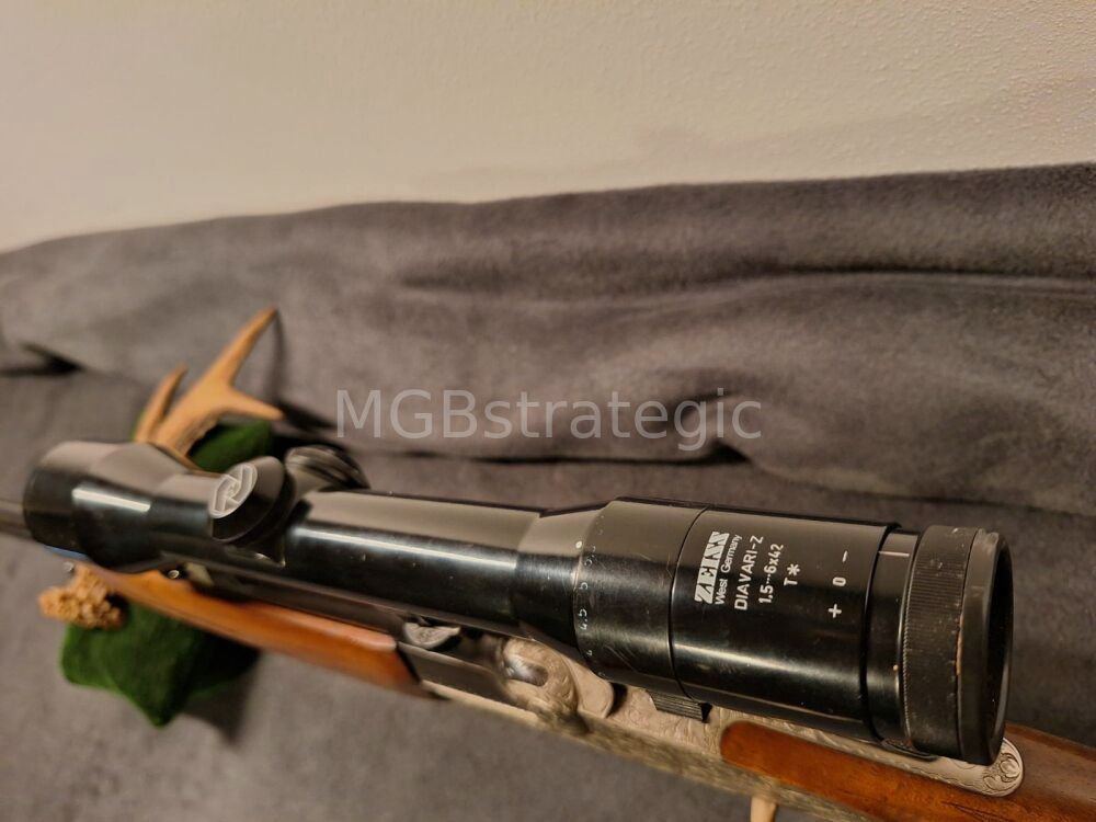 Krieghoff Ulm Zijsluiting Systeem Dubbelgeweer - Zeiss Richtkijker