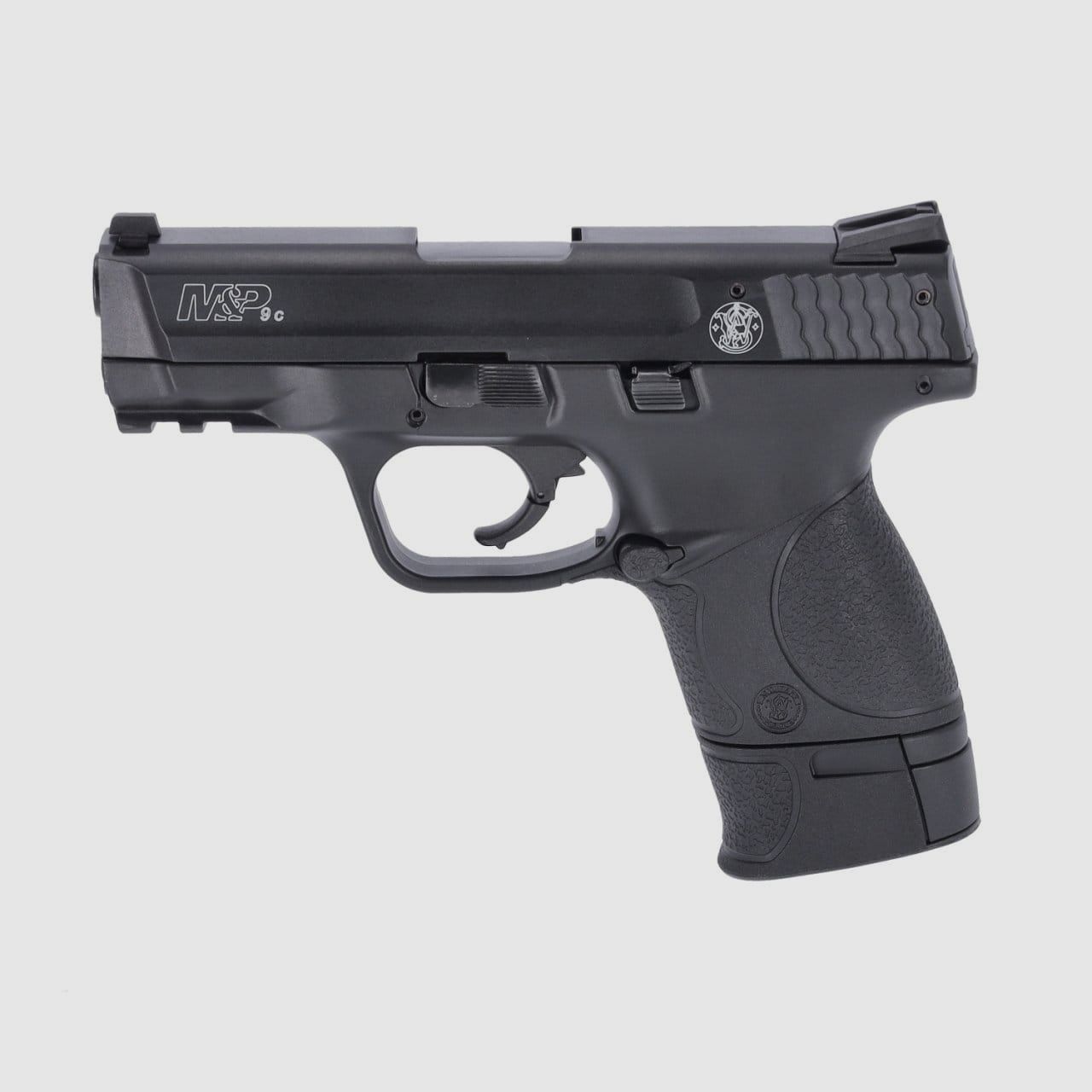 Smith & Wesson M&P9c 9 mm P.A.K. blank pistol including 2 magazines