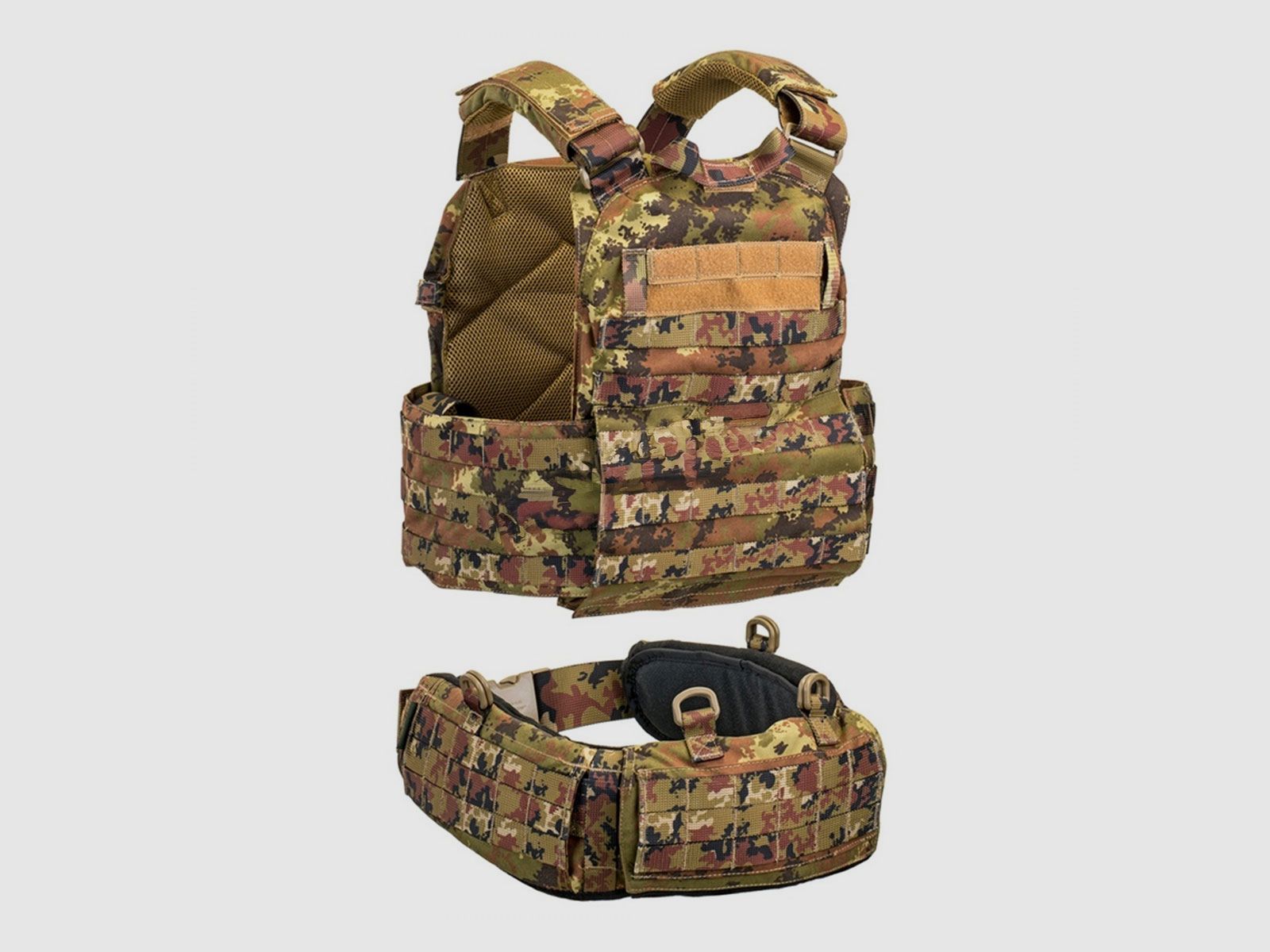 DEFCON 5 – Tactical Vest Carrier with Belt 1000D Italian Vegetato, image 2 of 2