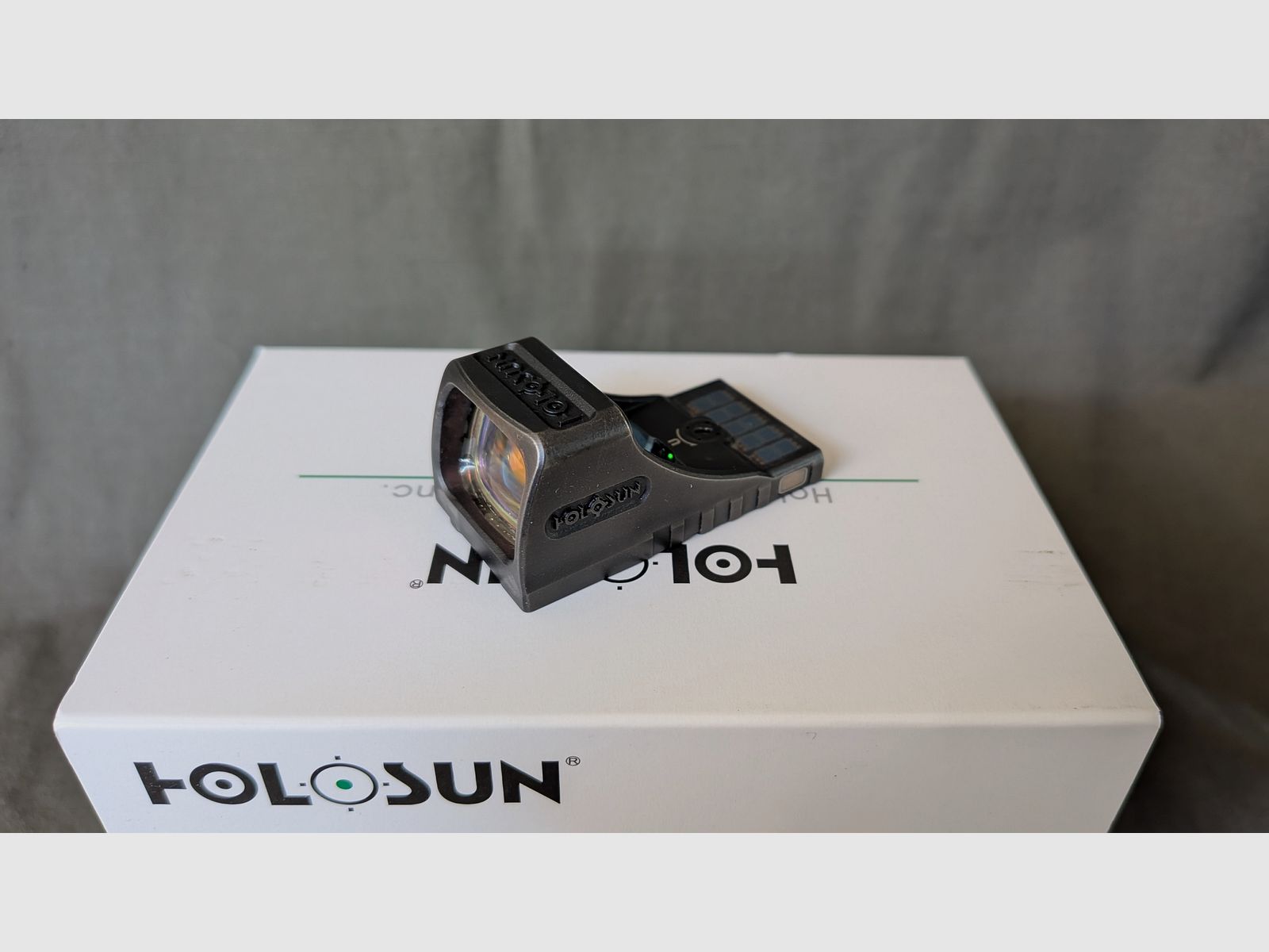 Holosun SCS-MOS-GR, red dot sight, Glock MOS, titanium, green reticle, image 2 sur 7