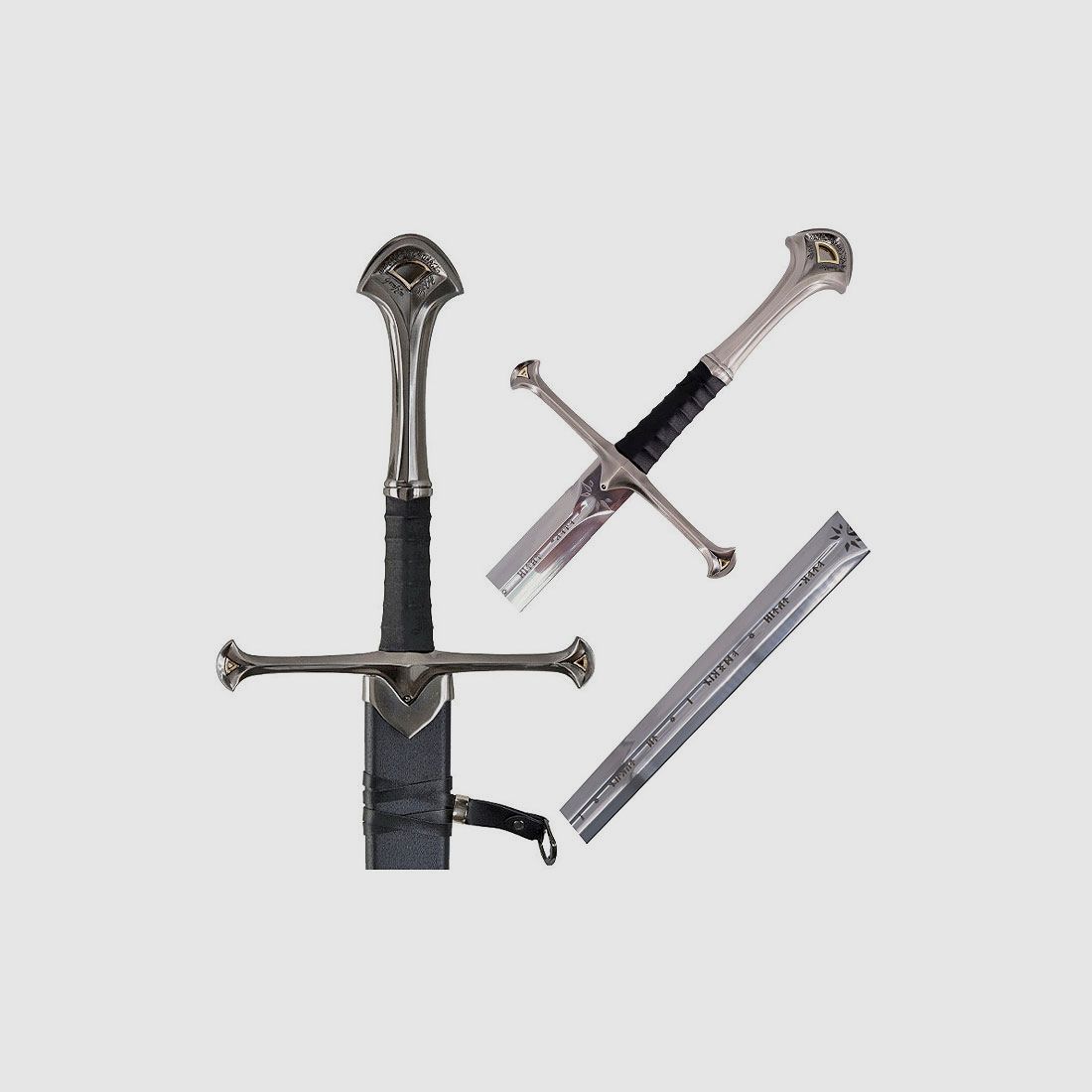 Aragorns Schwert Anduril mit Schriftzeichen