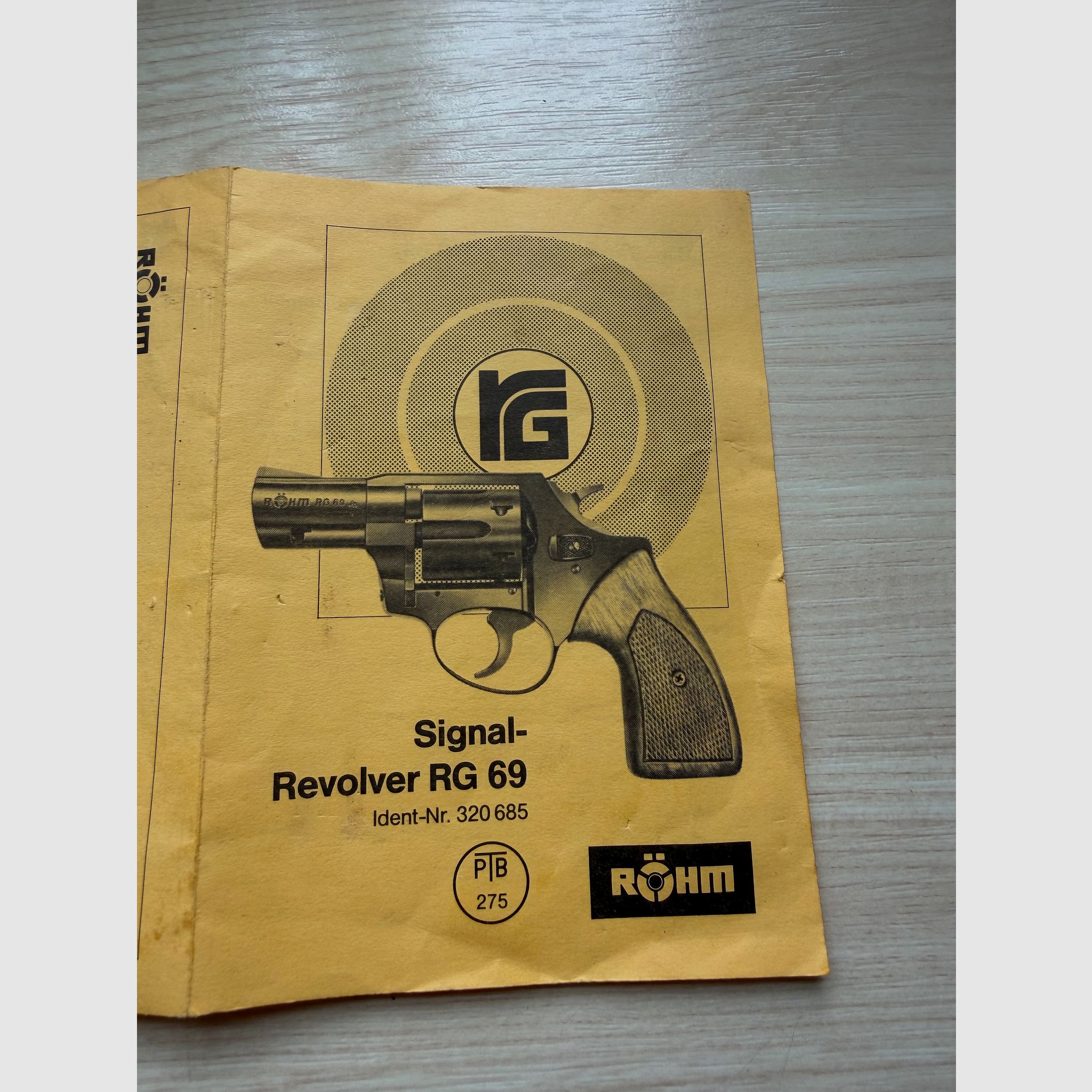 Röhm RG 69 Knall-und Gasrevolver PTB 275