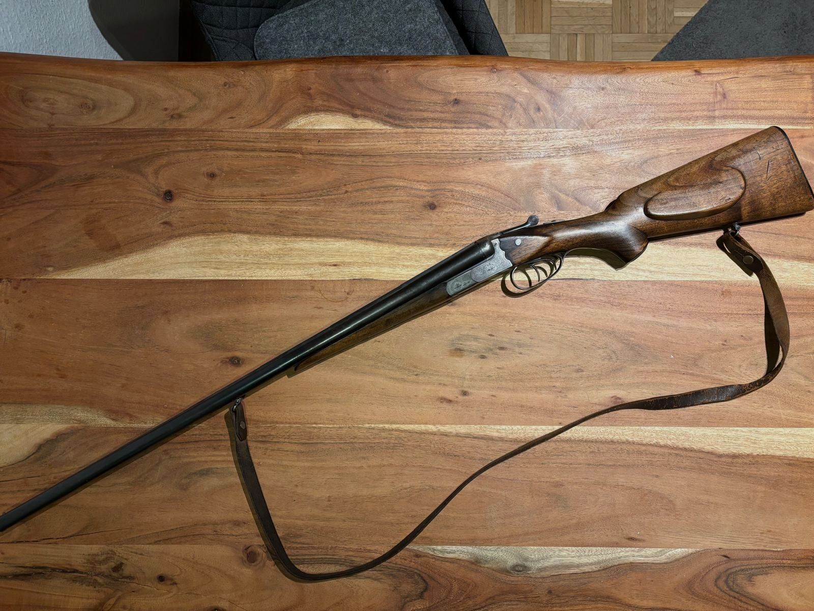 DF   Double-barrel shotgun Simson Suhl cal.  16/70  with double trigger