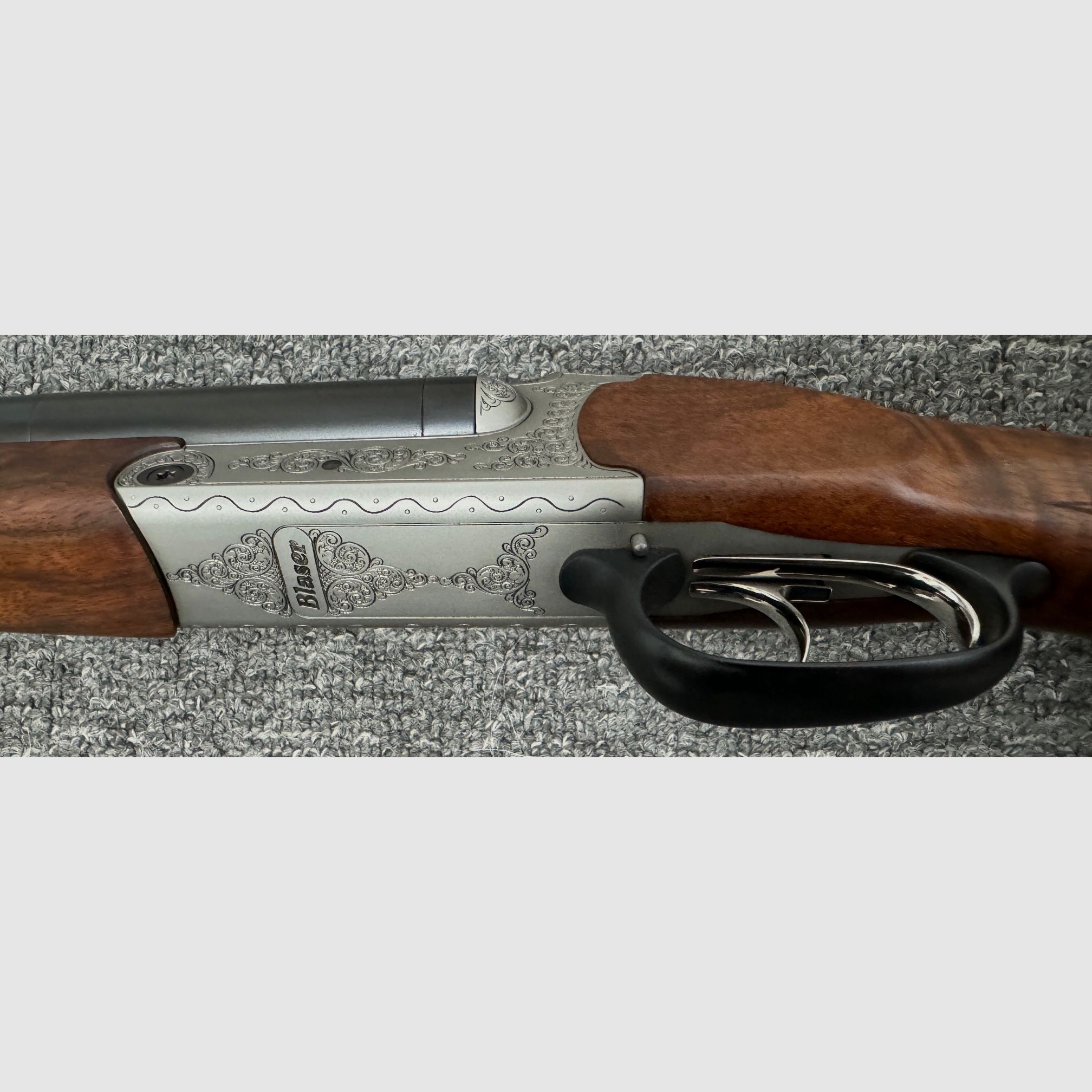 Blaser Doppelbüchsdrilling 9,3x74R & 20/76 - wie neu!