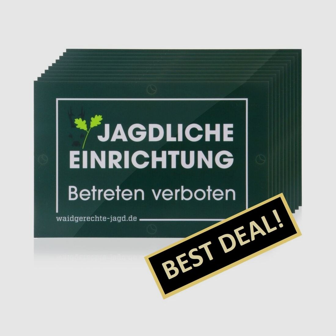 Panneau de chasse éthique Aménagement cynégétique - lot de 10, image 1 sur 5