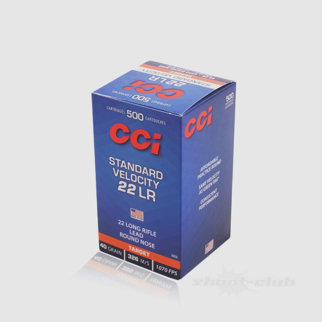 CCI Standard LRN 40grs 500St .22lr