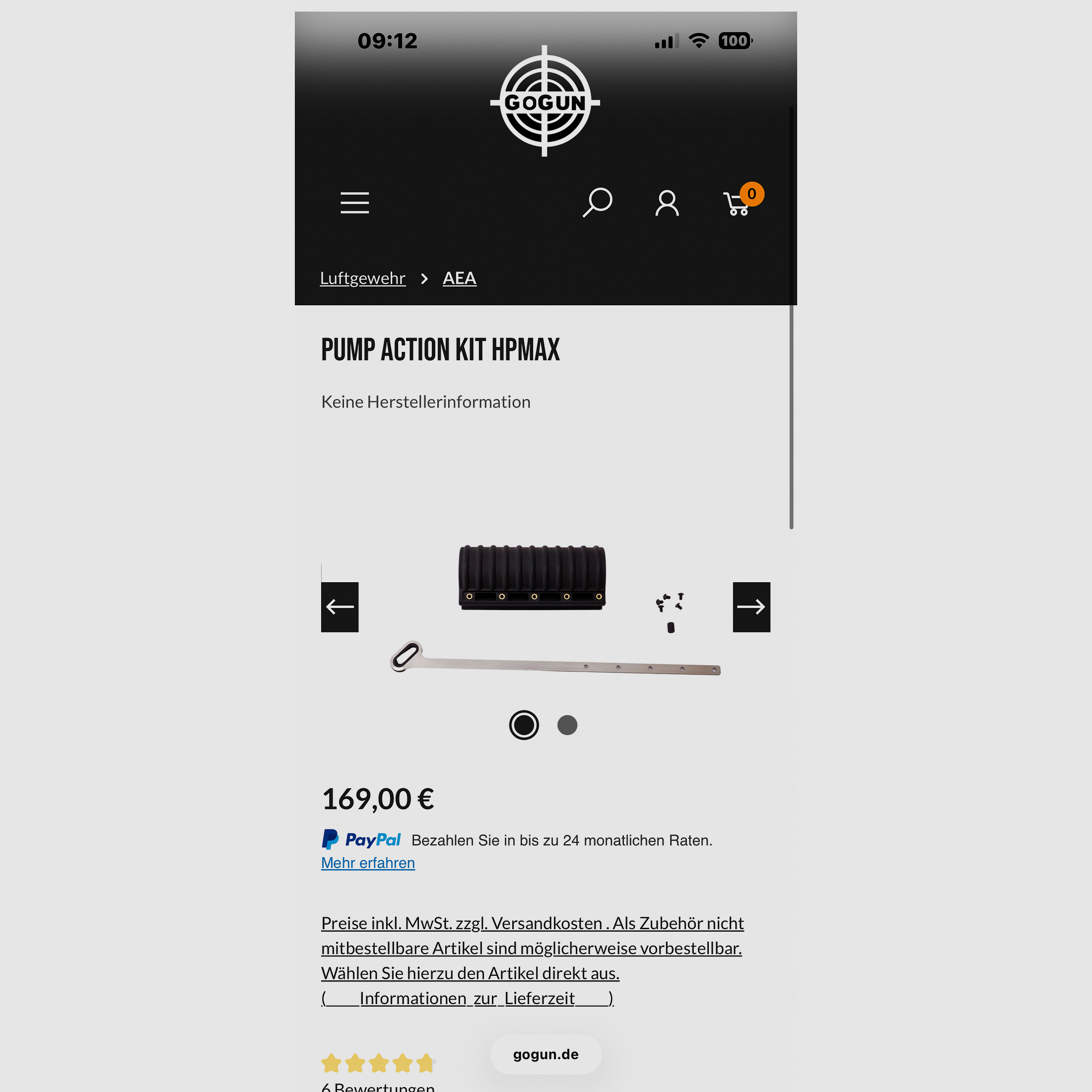 AEA HP-Max MK 1 Kal. .35 9mm F-Luftgewehr Pump-Action, RED-DOT i składany powiększacz 1-5x (Magnifier), Taktyczny, FAB-Stock, Donny FL, dwójnóg tactical