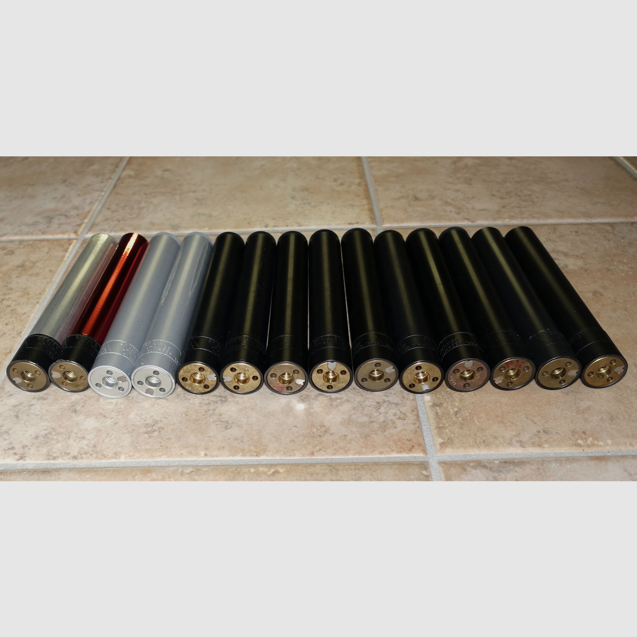 Steyr patronen 14 stuks + vuladapter, Steyr CO2 aansluiting, veer en ontluchtingsschroef