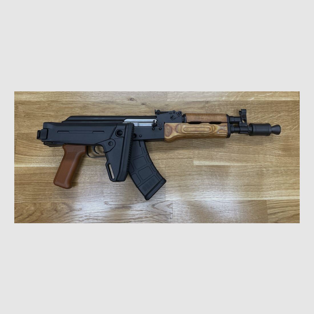 mit Magpul Klappschaft WBP Mini Jack - halbautom. Pistole 7,62x39 mit Magpul Zhukov-S Klappschaft - Made in Poland - System AKM AK47 AK74 Mini Jack