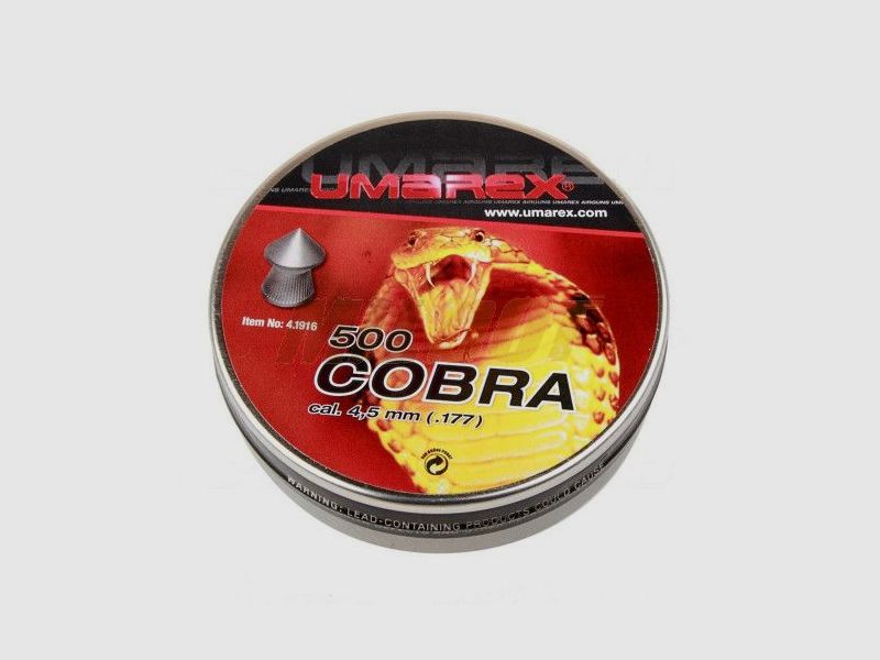 Umarex Cobra geribbelde diabolo's 4.5mm