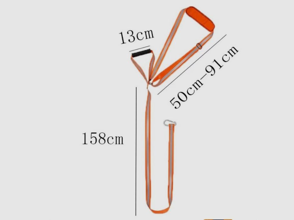 Bergegurt Wildbergehilfe Bergehilfe Leine Deer Drag Jagd Wild