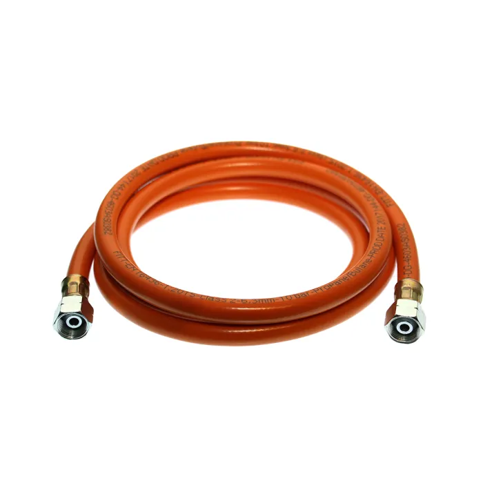 Durite de propane 1,5 m - filetage gauche 1/4″ des deux côtés (taille de clé 17)