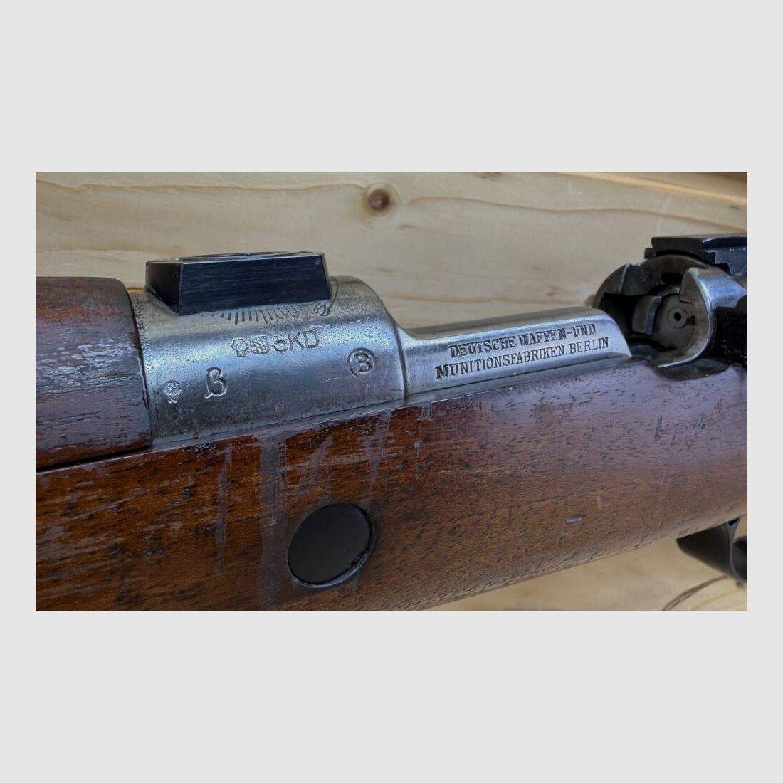 Einzellader DWM Mod. 1908 "Brasilien - Mauser 7x57 mit Schwenkmontagebasen 7x57