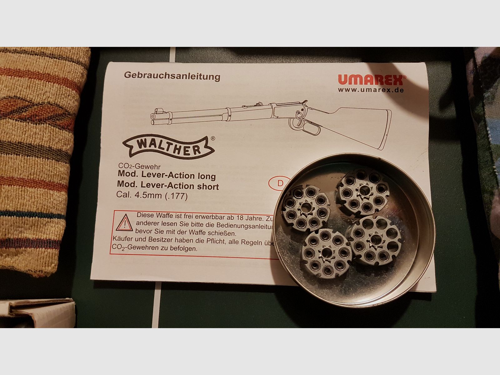 Sprzedam Walther Lever Action Wells Fargo długość 4,5 mm