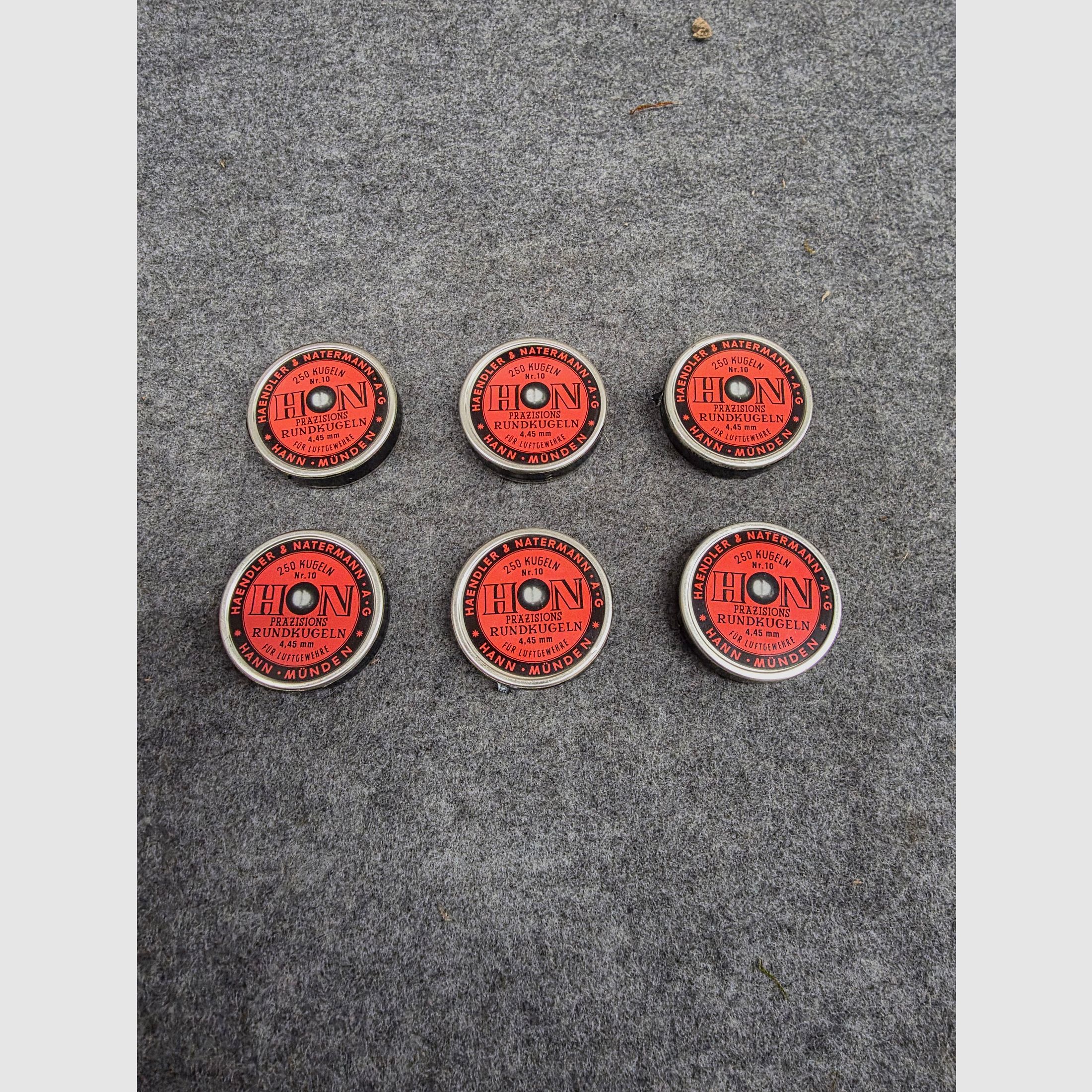 Rariteit Nr. 10 Dealer Natermann H & N puntkogels ronde kogels 4,45mm stukprijs