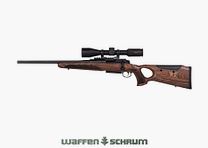 Mauser M25 Max Komplettangebot Links / Mauser 25 Max Set inkl. Zielfernrohr mit abnehmbarer Montage, optional Schalldämpfer