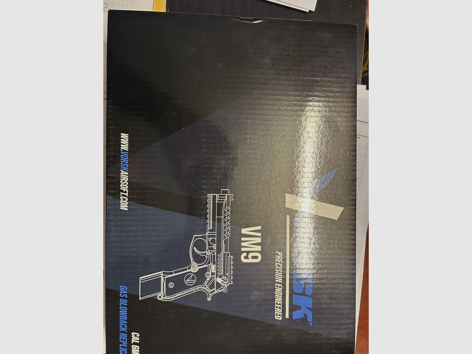 Vorsk VM9 Terre Sombre Airsoft GBB incl. Gaz 2x comme neuf