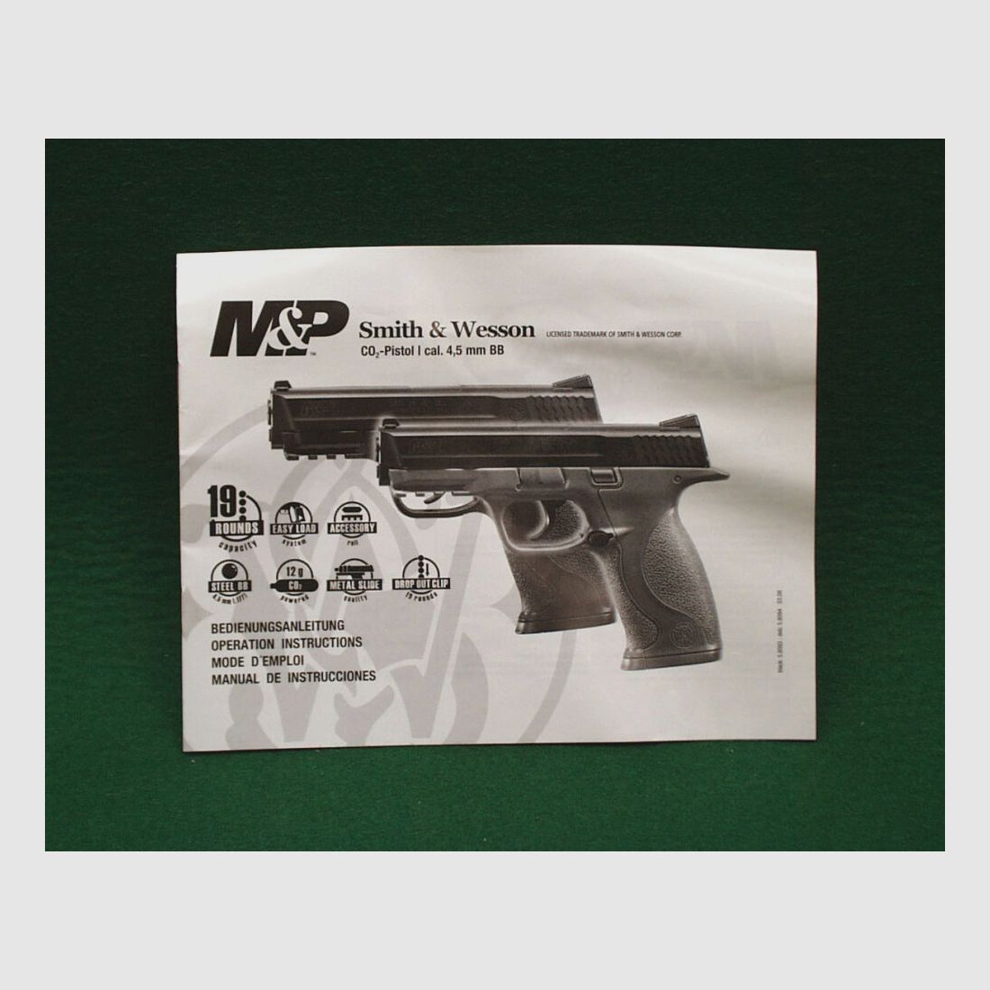 Umarex	 S&W M&P 40  CO2 Pistole