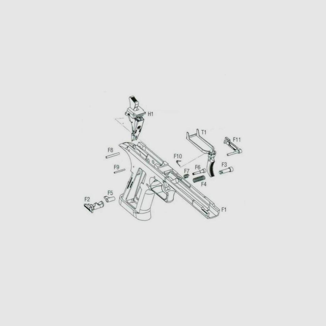 Uchwyt na magazynki Złoty F5 Pustynny