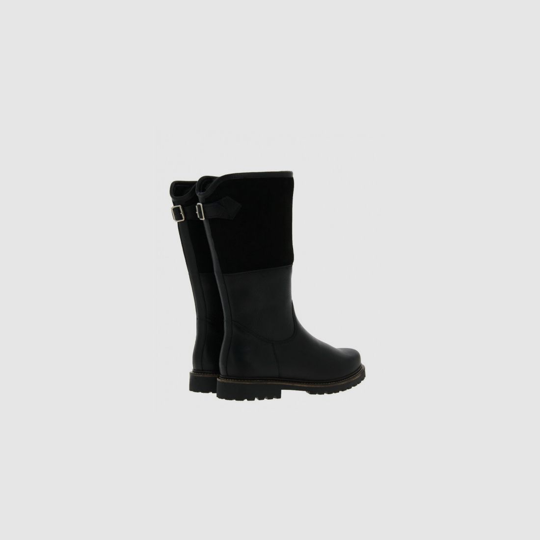 dirndl & bua men's boots with lambskin in black, image 3 of 4