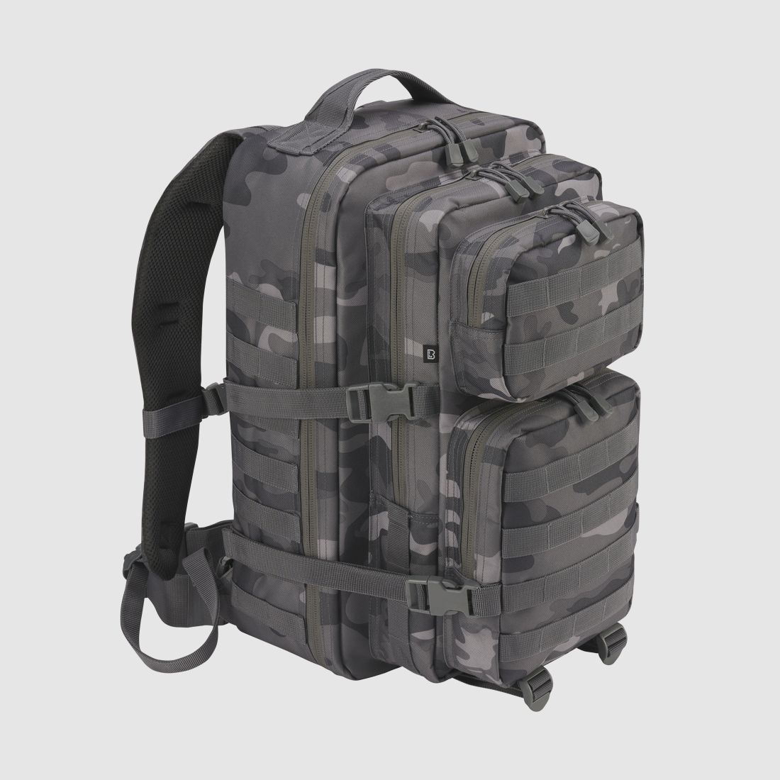 Brandit US Cooper Large  Farbe: Grey Camo – Mehrzweckrucksack (40-Liter-Klasse)
