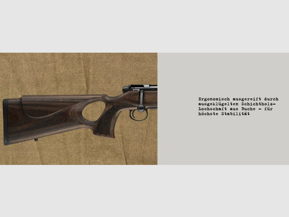 Mauser repeating rifle M18 Pure Max laminated wood stock M15x1 muzzle thread .308Win