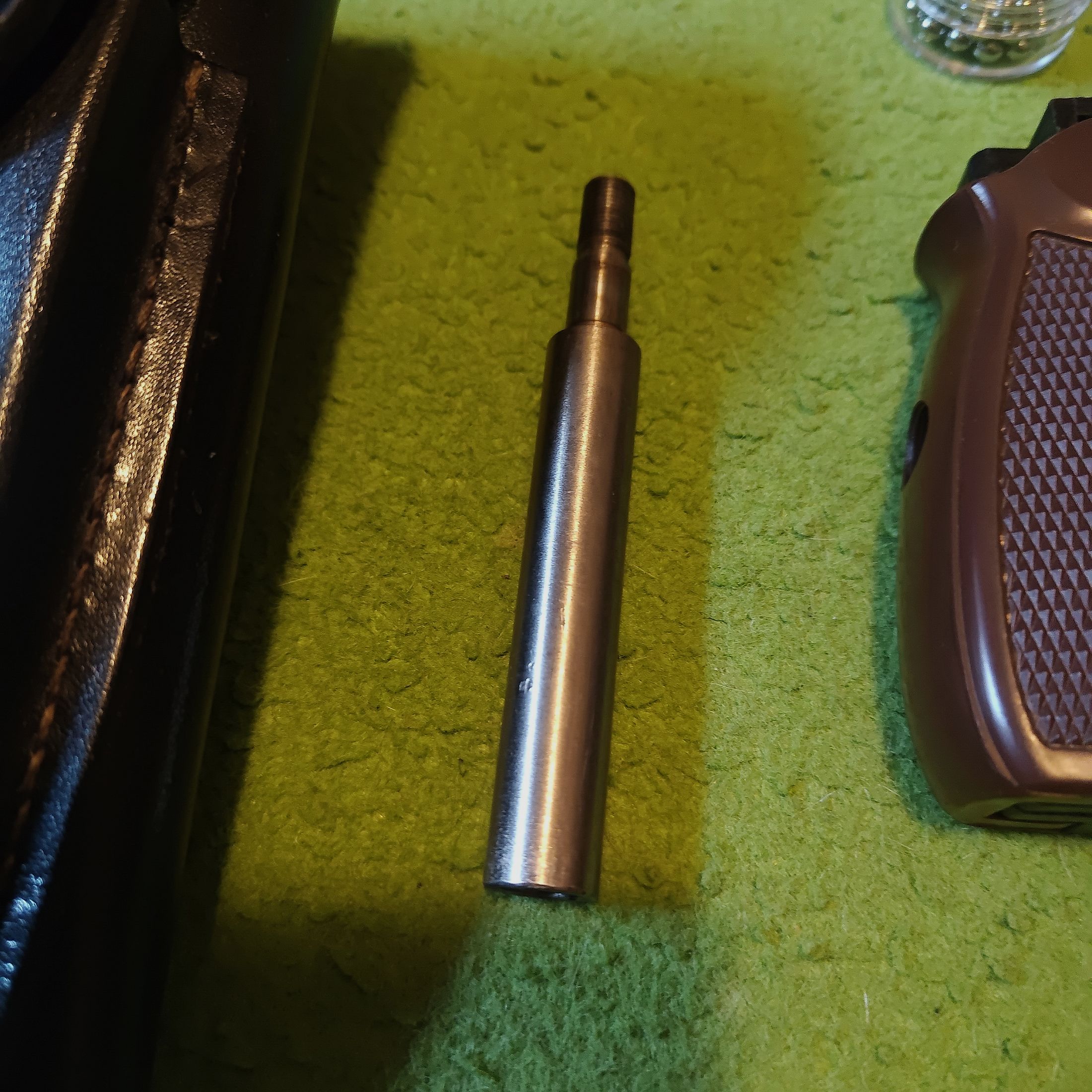 Baikal-Makarov MP-654K Made in Russia - Bruine + zwarte leren holster + 1 bus 4,5mm stalen k. suppressor.