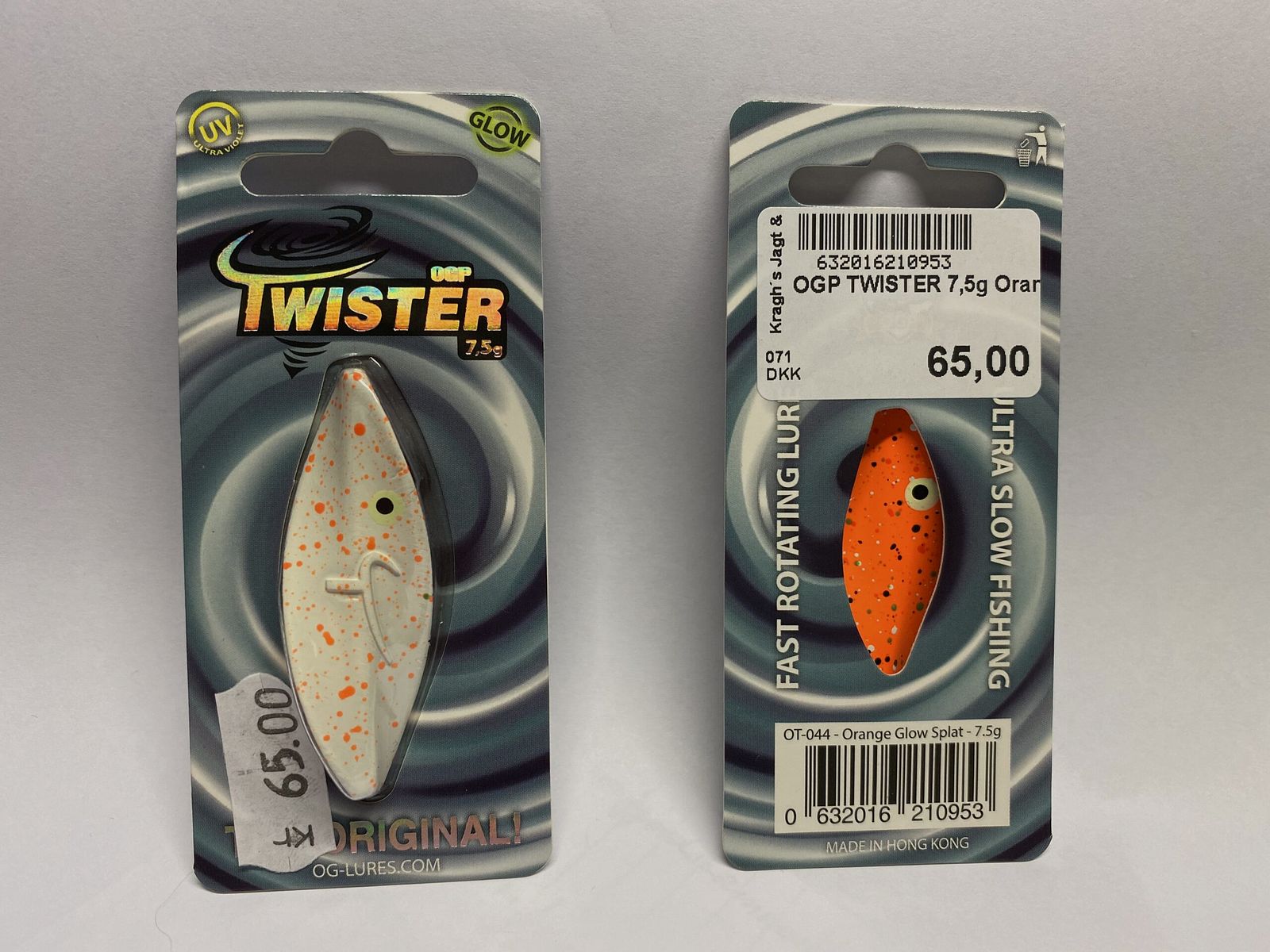 OGP TWISTER 7.5 g Orange Glow Splat