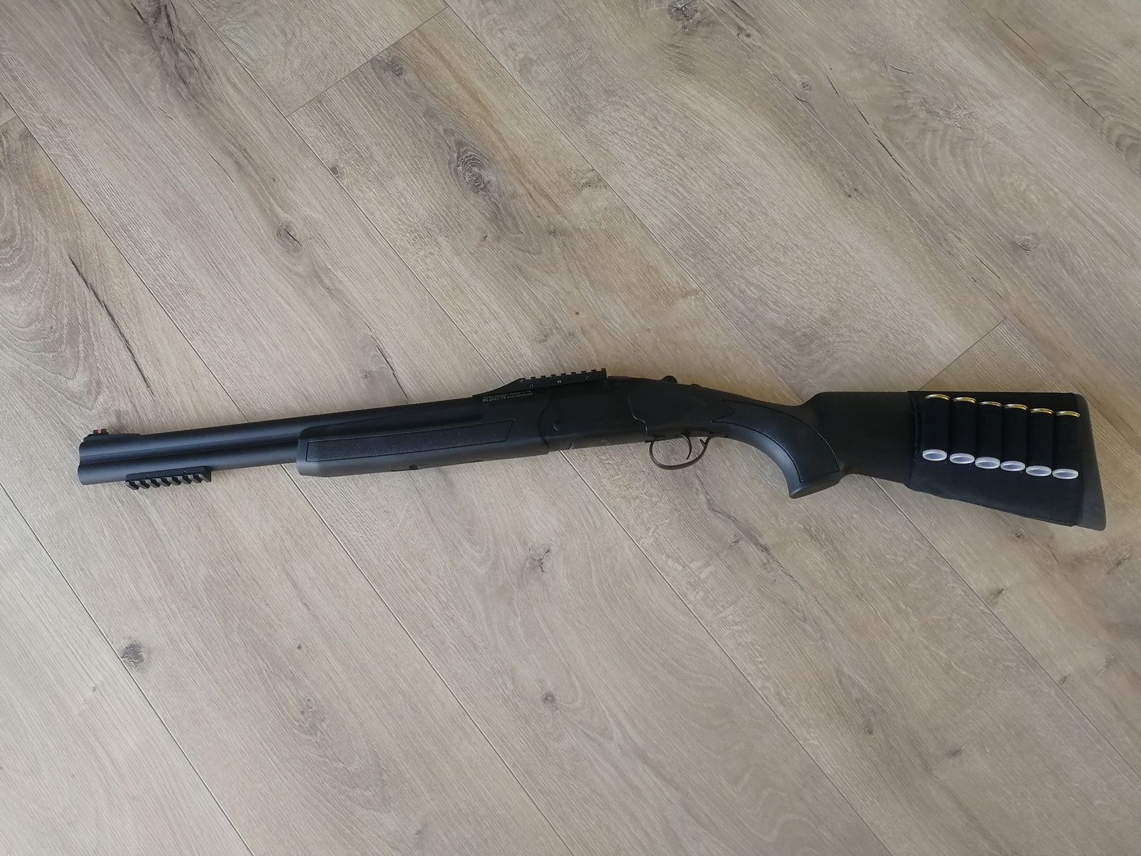 Bockdoppelflinte Bockflinte Kaliber 12/76 KHAN ARMS A-TAC Schrotflinte 51cm Tactical Picatinny Jagd Sport Defense *NEUwertig*