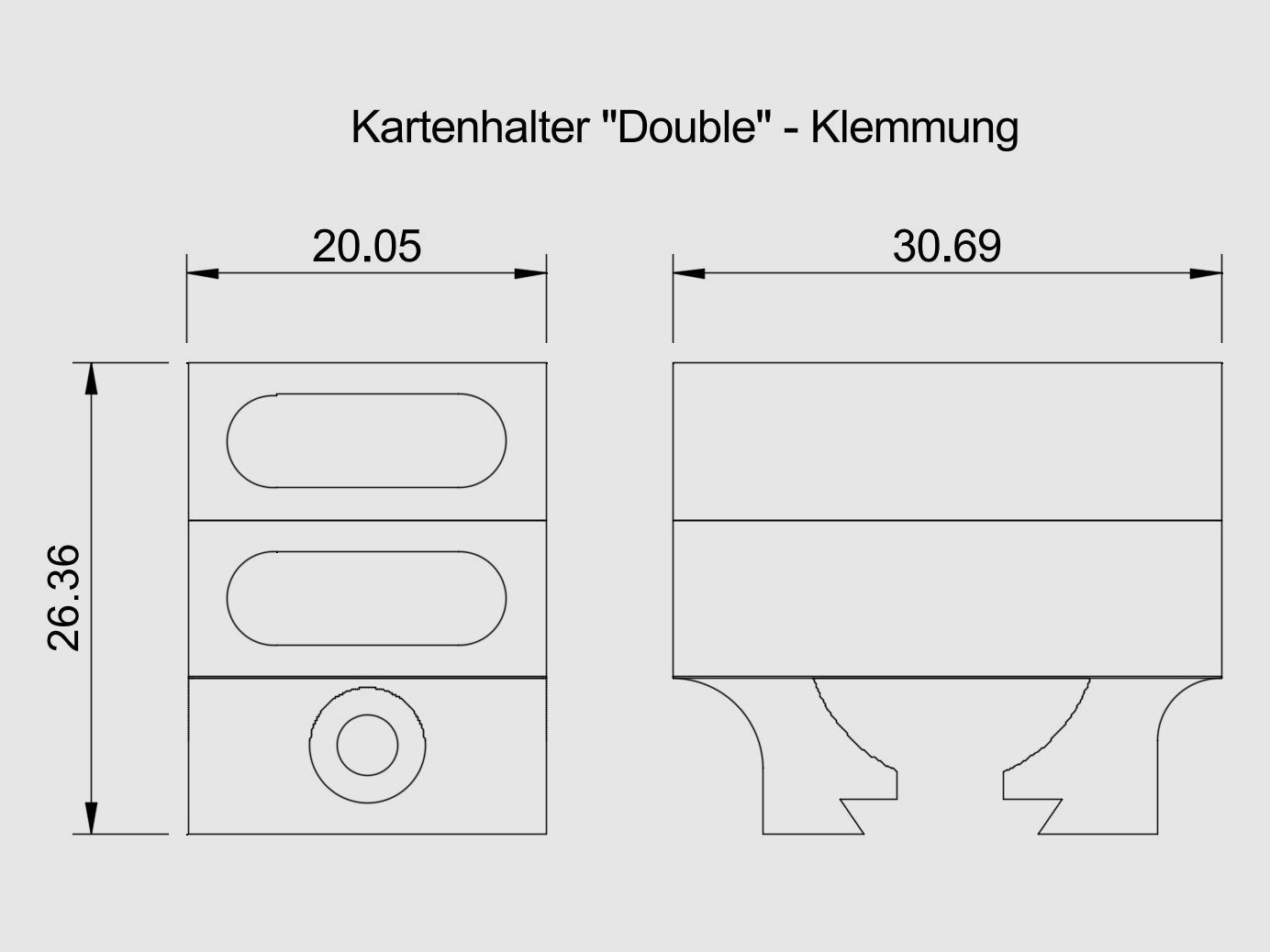 AEA HP Max MK2 - Kartenhalter / Begrenzungskartenhalter V2.0 - Daumenschraube